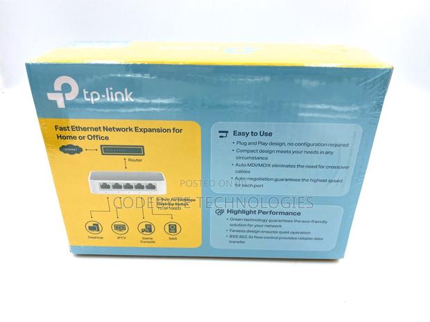 ~TP Link TL-SF1005D - Desktop Switch - 5-Port - 10/100mbps^ - main view