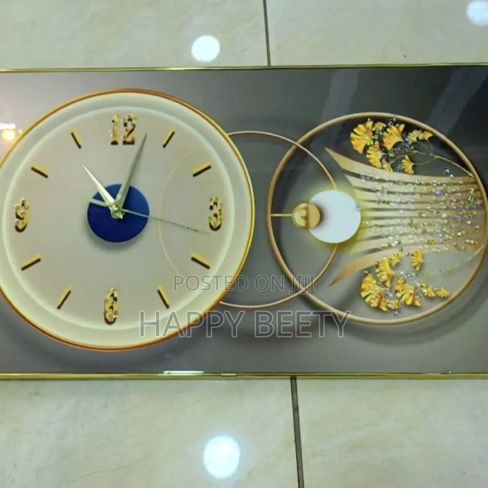 *Crystal Porcelain Decorative Painting With Clock
