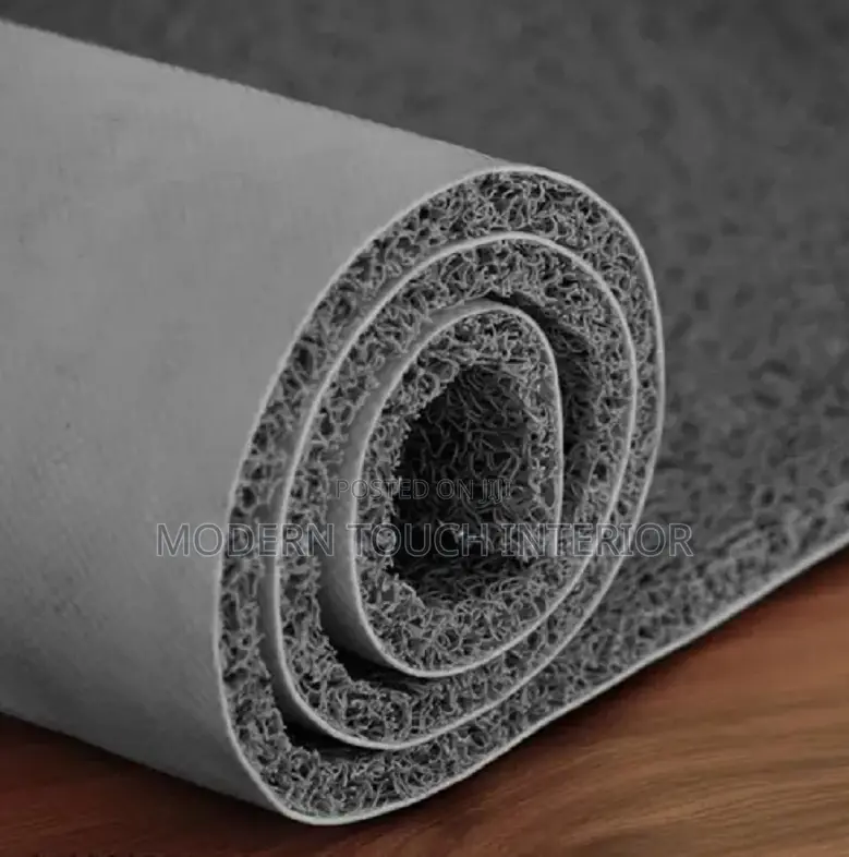 Anti-Slip PVC Grey Spaghetti Carpets