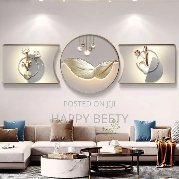 3pcs Crystal Porcelain Decorative Painting - thumbnail 3