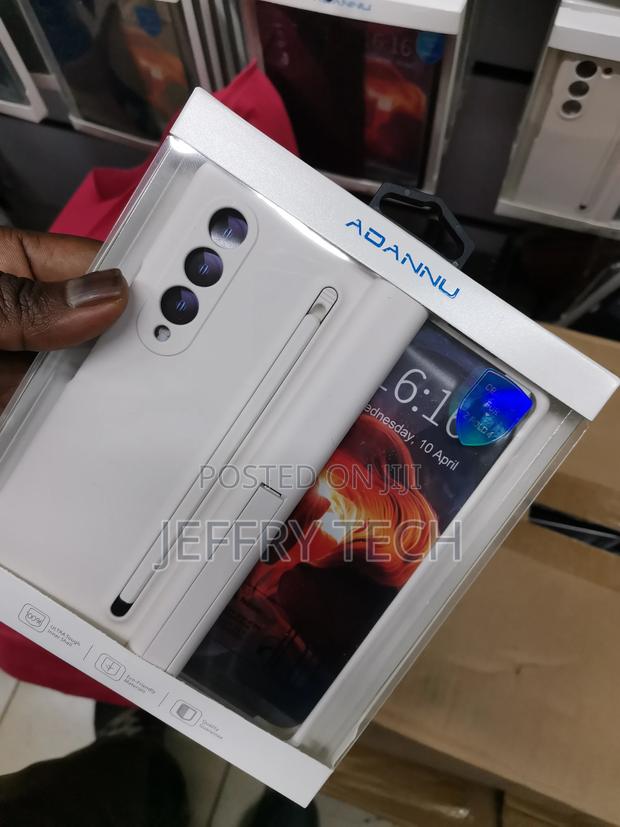 Whitegalaxy Z Fold4 Case, 2 in 1 Plating PC Pen Holder - thumbnail 3