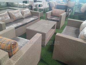 Modern 7 Seater Garden Set Plus Table - thumbnail 2
