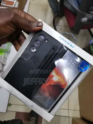 Black Samsung Galaxy Z Fold 6 Case With S Pen Holder Stylus