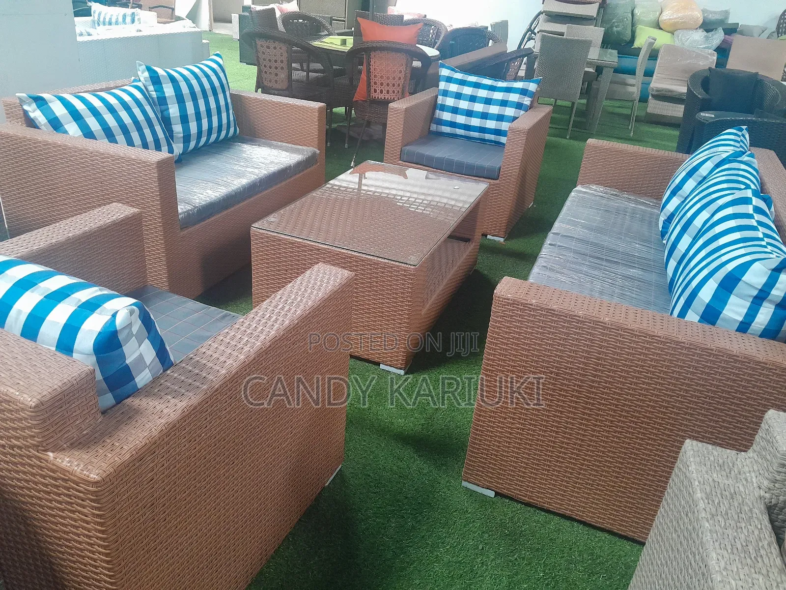 7 Seater Landscape Sofa Set