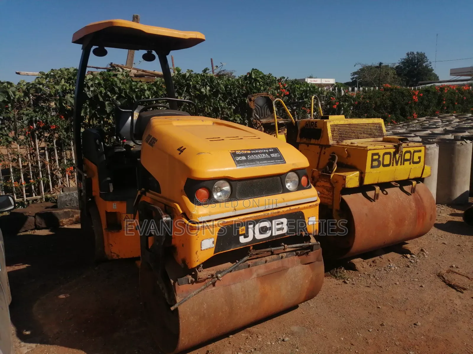 Roller Compactors, Graders Excavators and Trucks for Hire