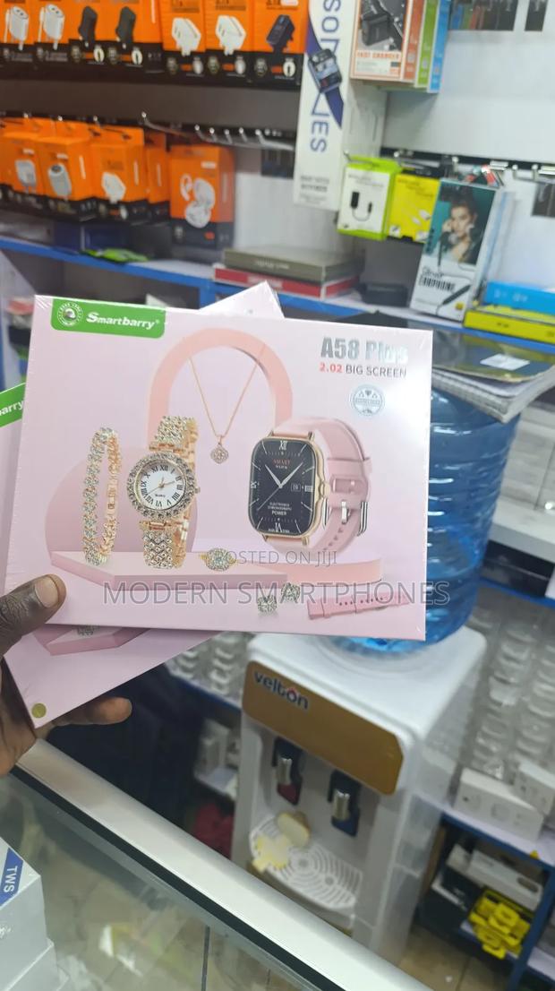 6IN 1 Smart Watch Ring Earring Bracelet Necklace Smartwatch