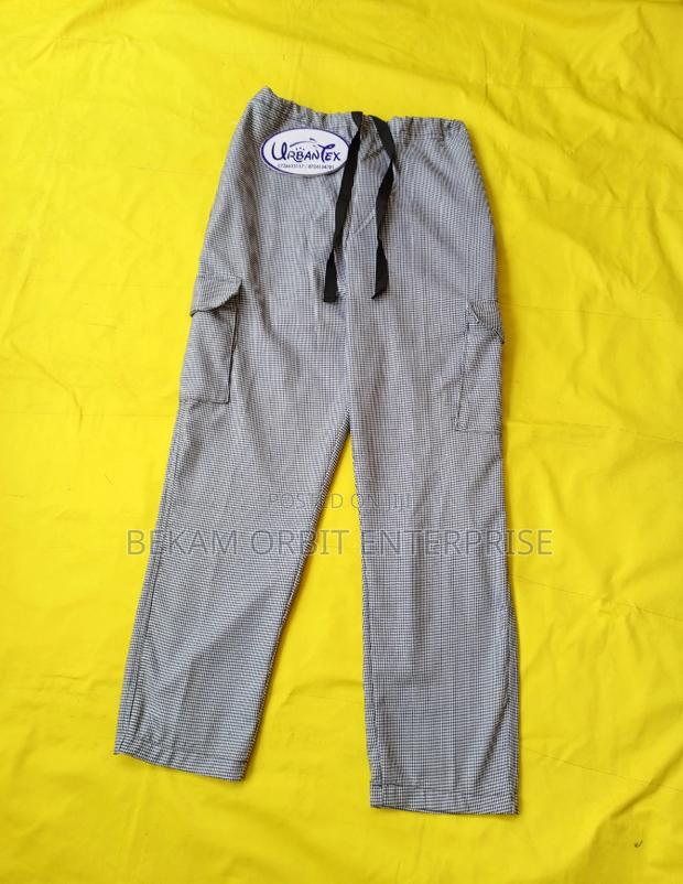 Students Professional Chef Checkered Trouser - main view