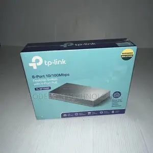 Tp-Link 8-Port 10/100mbps Desktop Switch With 4-Port Poe+!