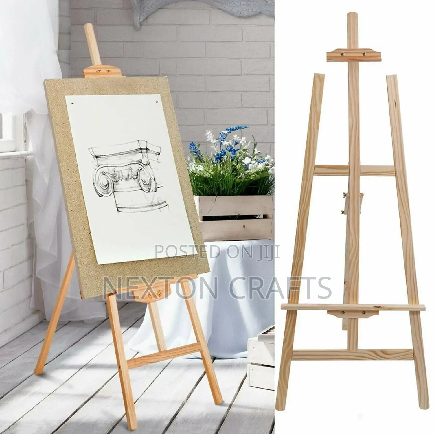 Standing Wooden Easel Picture Stand 1.7meters