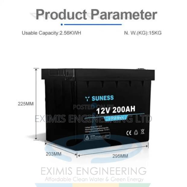 SUNESS 2.56kwh Lithium Battery - main view