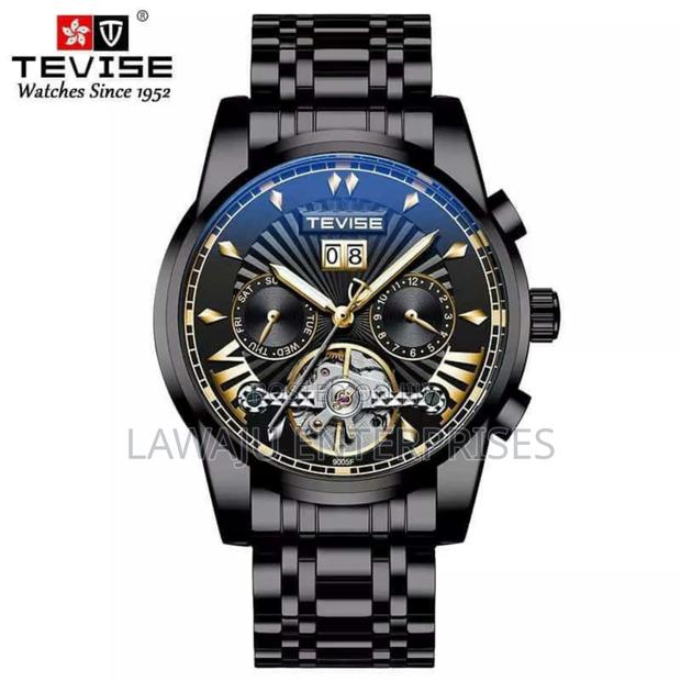Black Tevise Automatic Gents Watch - main view