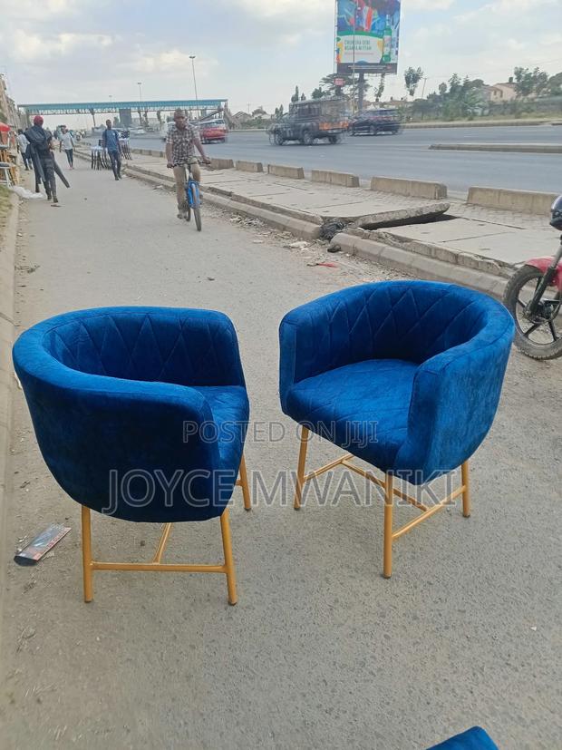 Styling Chairs, Navy Blue and Gold  - thumbnail 2