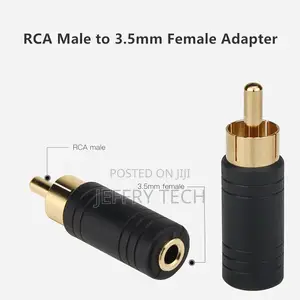 RCA Male to 3.5mm Female Adapter,RCA Plug to 1/8" Female Mon