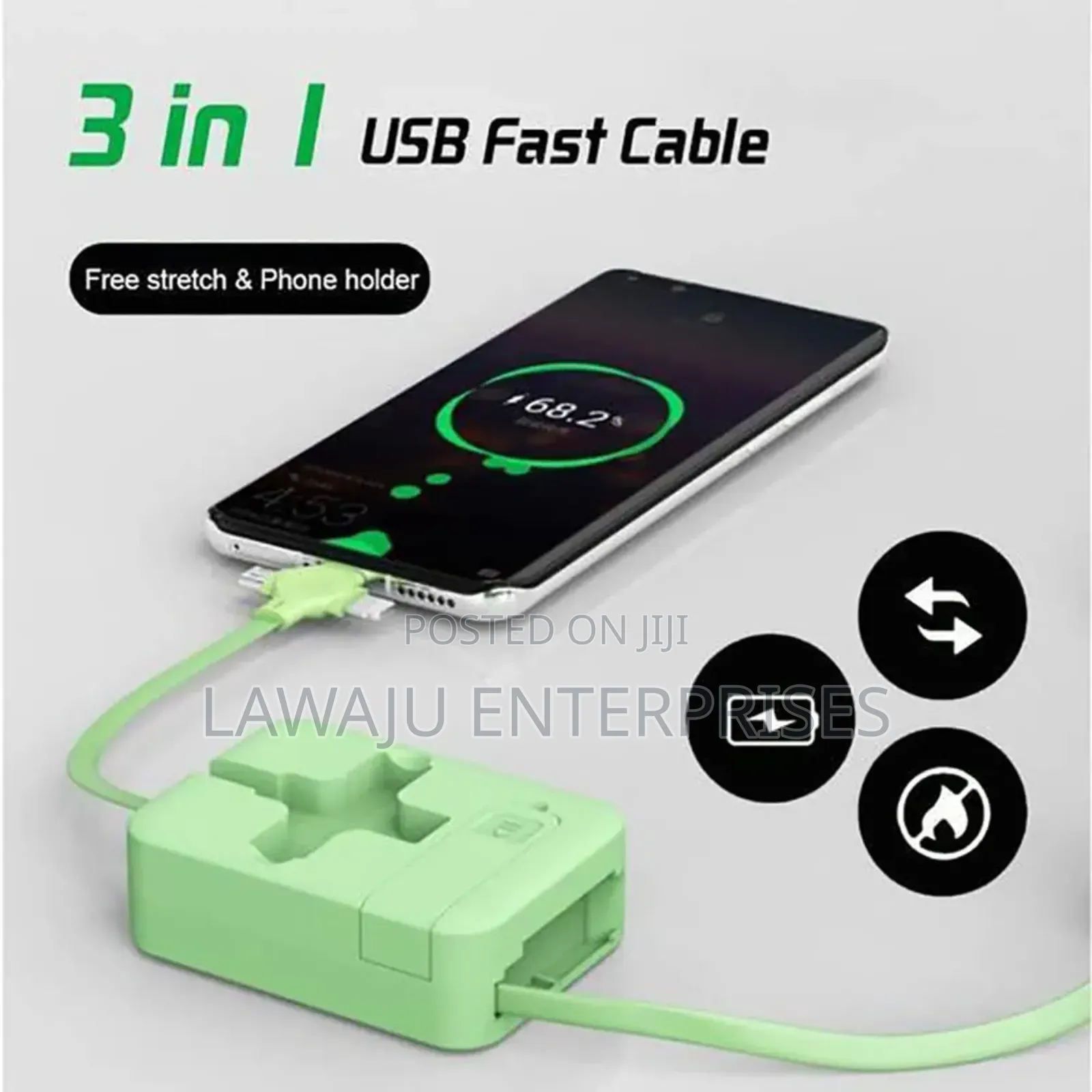 3 in 1 Retractable Charger