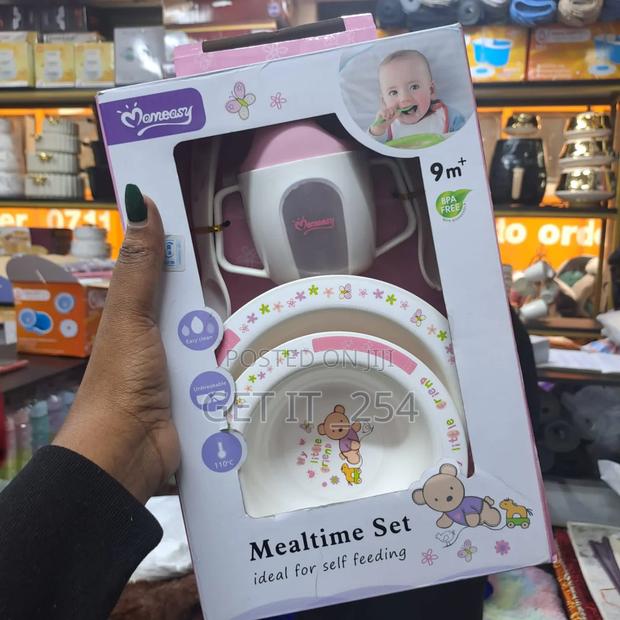 Mealtime Unbreakable Mom Easy Set1 Spoon1fork1 Small Bow - main view