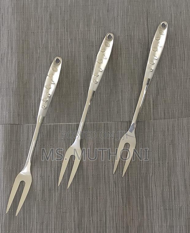 Silver Plated Serving Fork, 1960s Fork, - main view