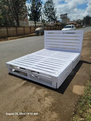 Bed in Premium White Color With Storage