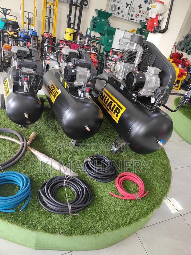 Italian NUAIR Air Compressor 300l Capacity Three Phase - thumbnail 2