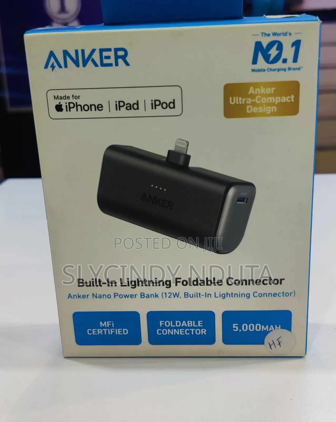 Anker Nano Power Bank 12W With Built-in Lightning Connector