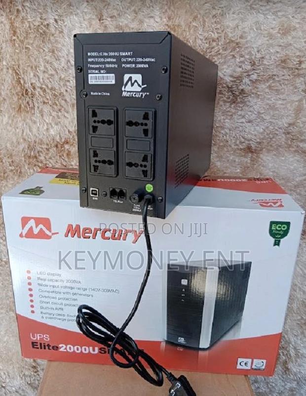 Mercury Elite 2000VA Smart Offline Back UP UPS 4 Ports