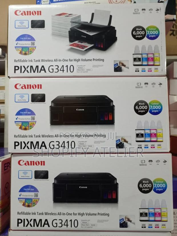 Canon Pixma G3410 A4 Color Wireless Multifunctional Printer - thumbnail 2