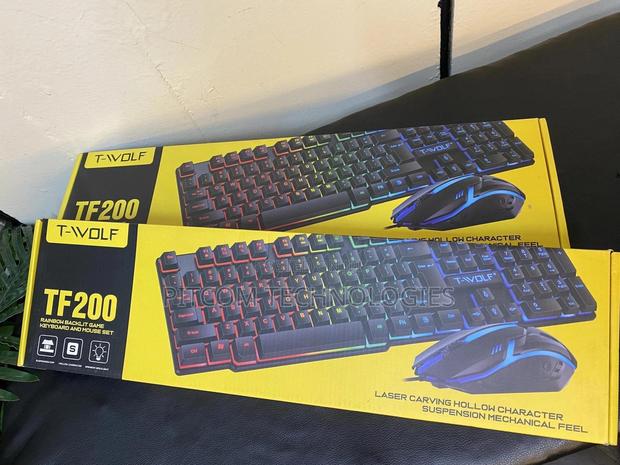 T-Wolf Gaming Keyboard Plus Mouse Combo - thumbnail 3