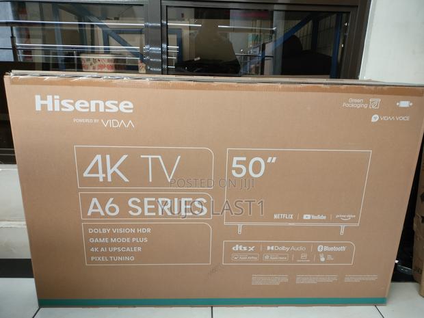Hisense 50′′ 50a6k (New 2024) Uhd Smart Frameless Tv