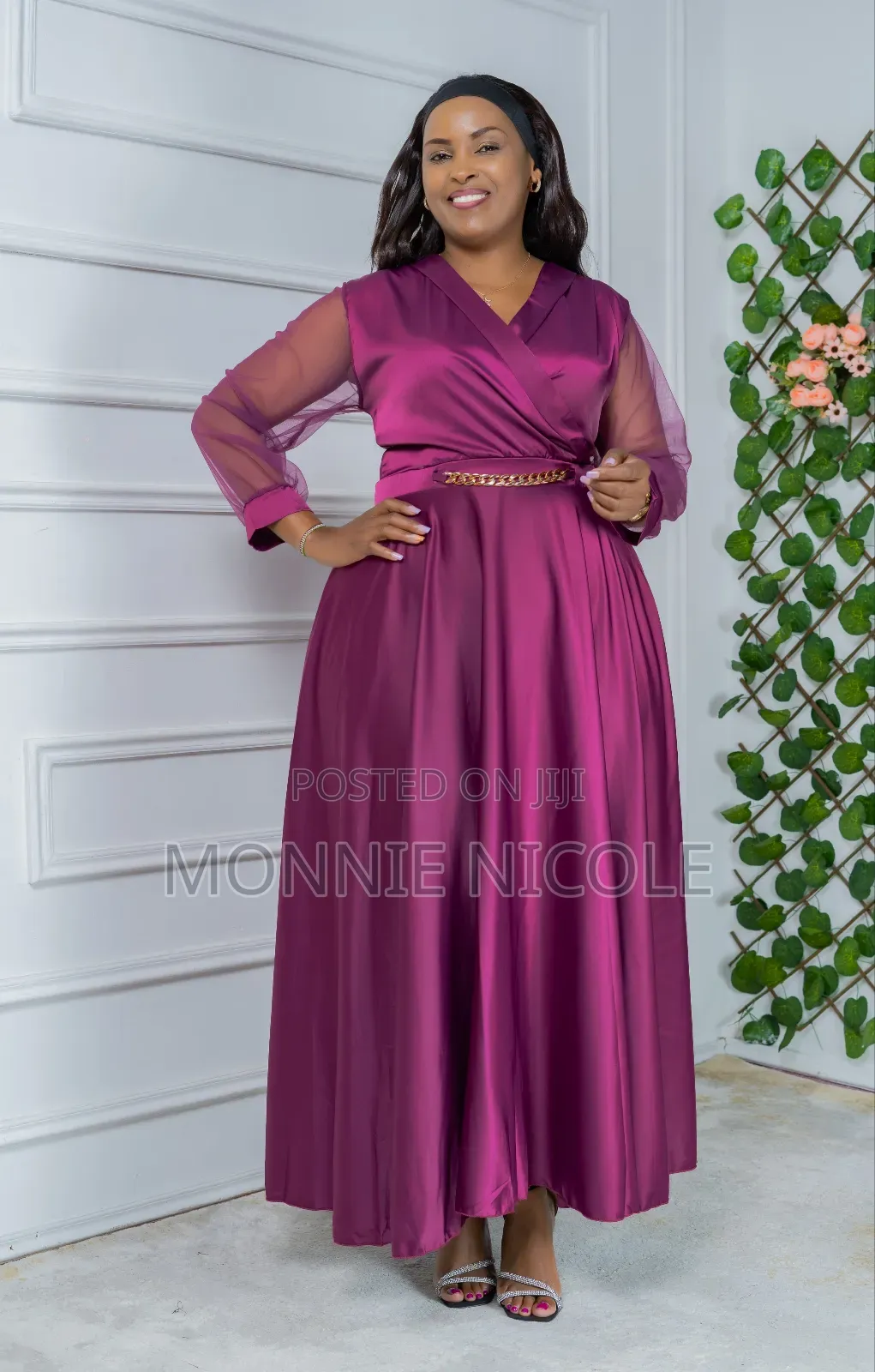 Classy Purple Maxi Dress/Long Dresses