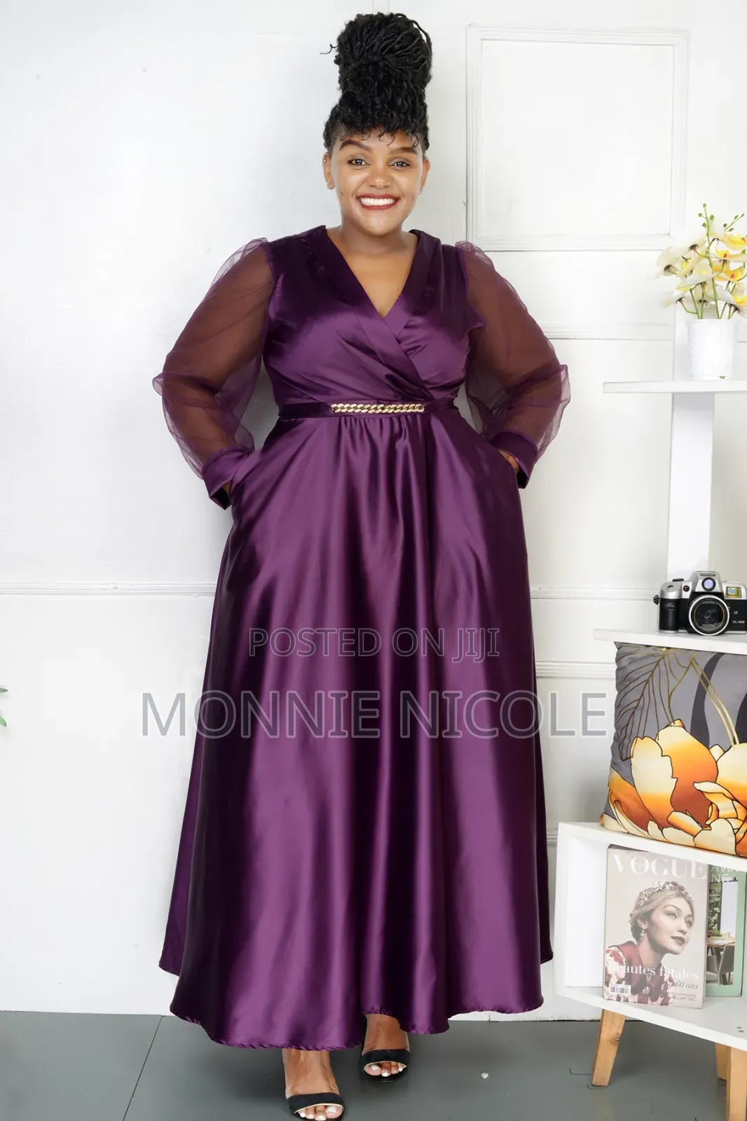 Classy Purple Maxi Dress/Long Dresses
