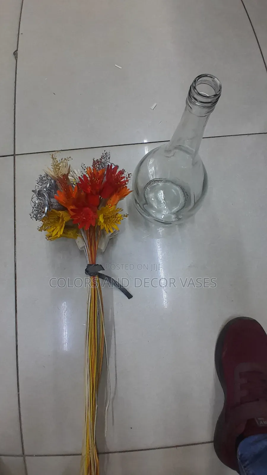 Decorative Flowers With Vase
