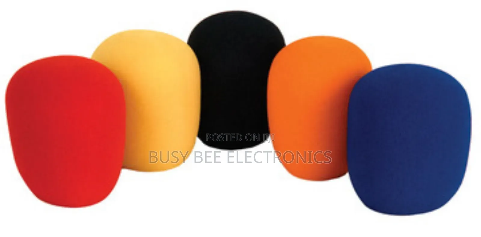 Coloured Microphone Windshields Pack of 5