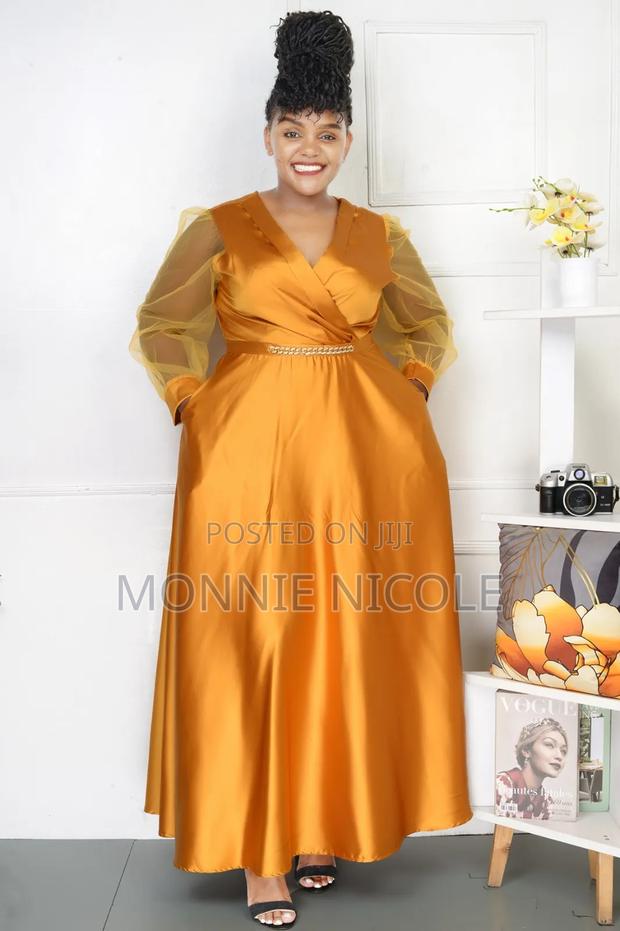 Mustard Yellow Classy Maxi Dress - main view