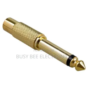 Audio Adaptor - 6.3mm Mono to RCA Socket