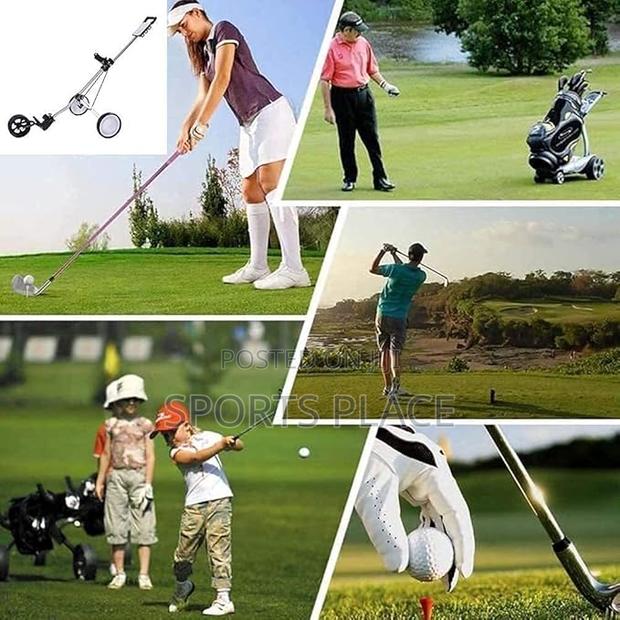 3 Wheel Golf Cart Foldable Trolley With Score Board - thumbnail 4
