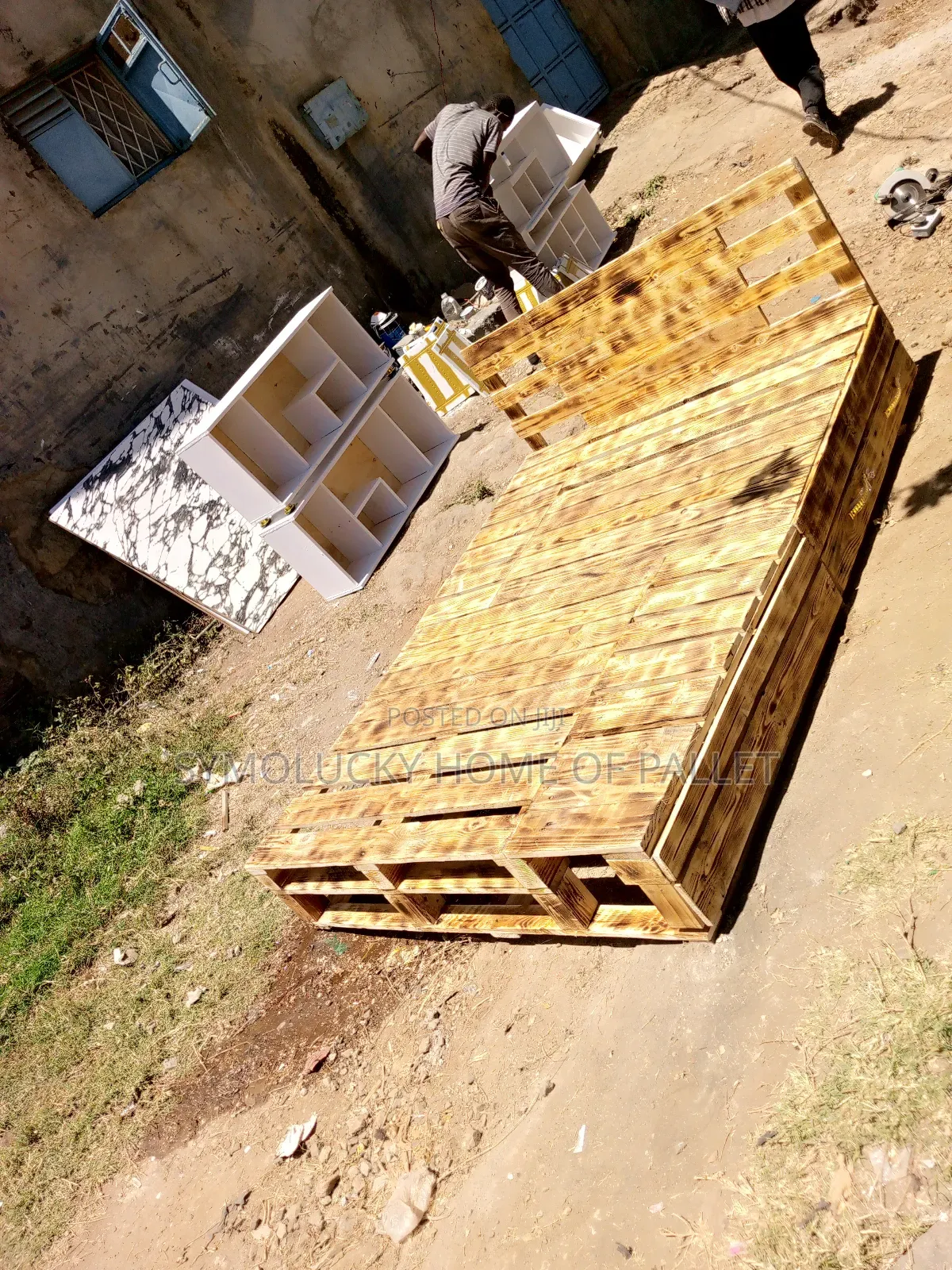 Pallet Bed 5*6.Pallet Framed