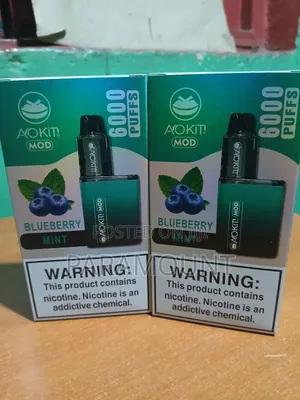 Blueberry Mint. Refillable Rechargeable Vape