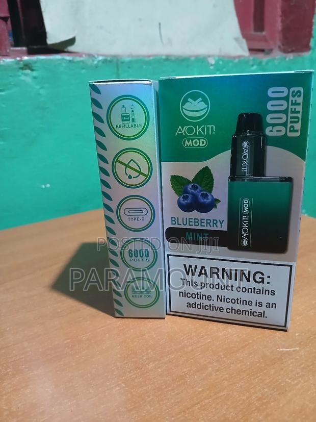 Blueberry Mint. Refillable Rechargeable Vape - thumbnail 3