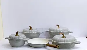 9PCS USFE PUMPKIN Granite Cookware Set*