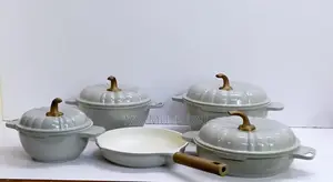 9PCS USFE PUMPKIN Granite Cookware Set*