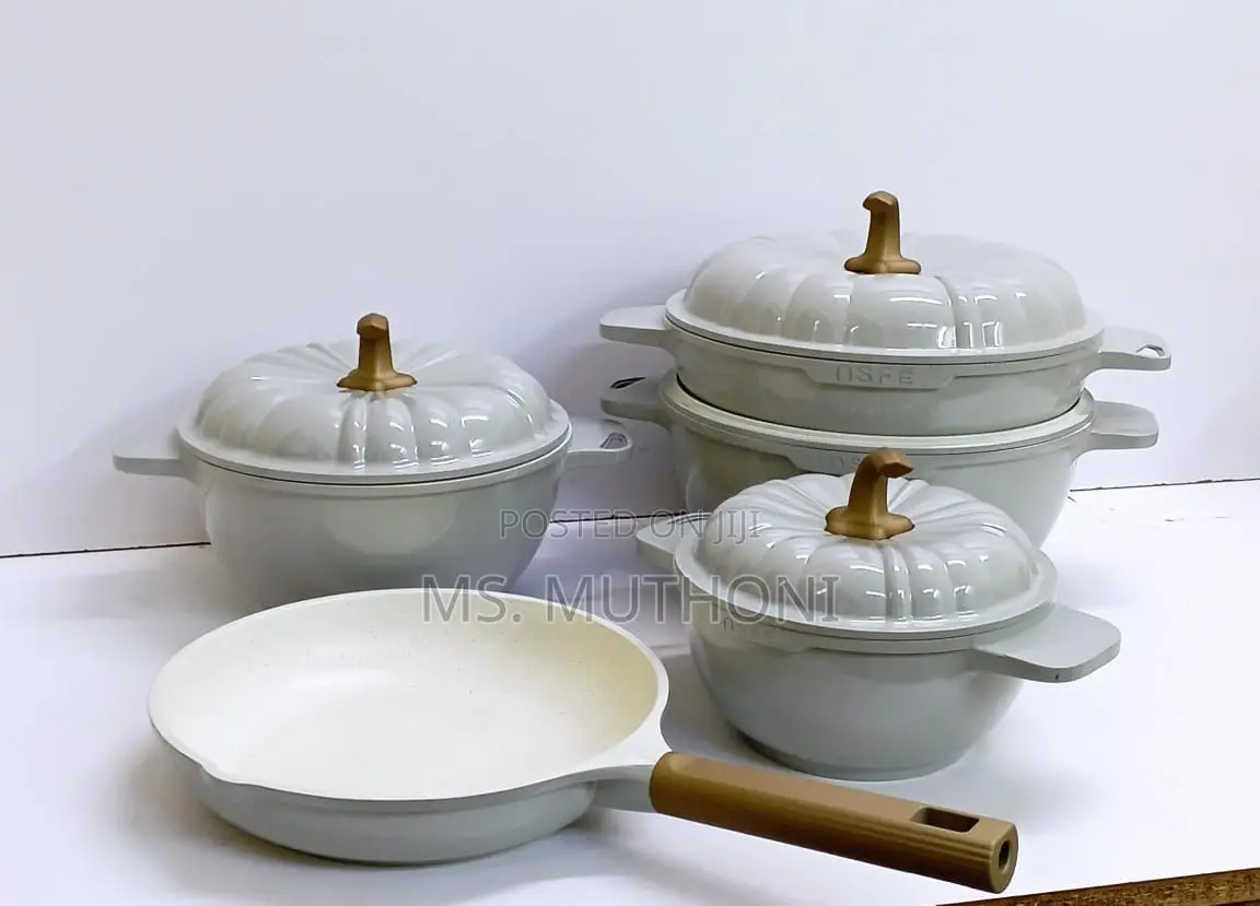 9PCS USFE PUMPKIN Granite Cookware Set*