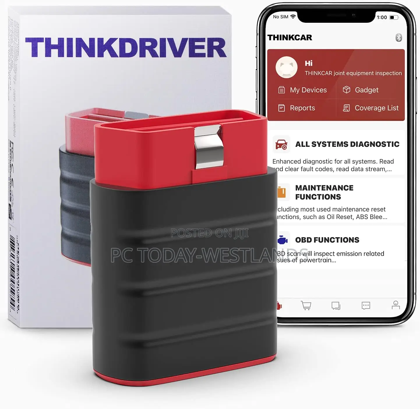 Thinkdriver Bluetooth Obd2 Scanner, Full Systems Diagnostic