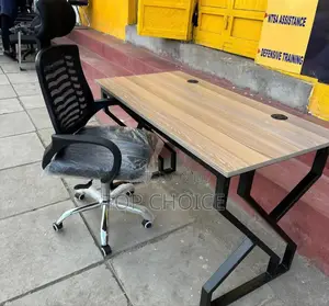 Double Stand Metallic Table With Chair
