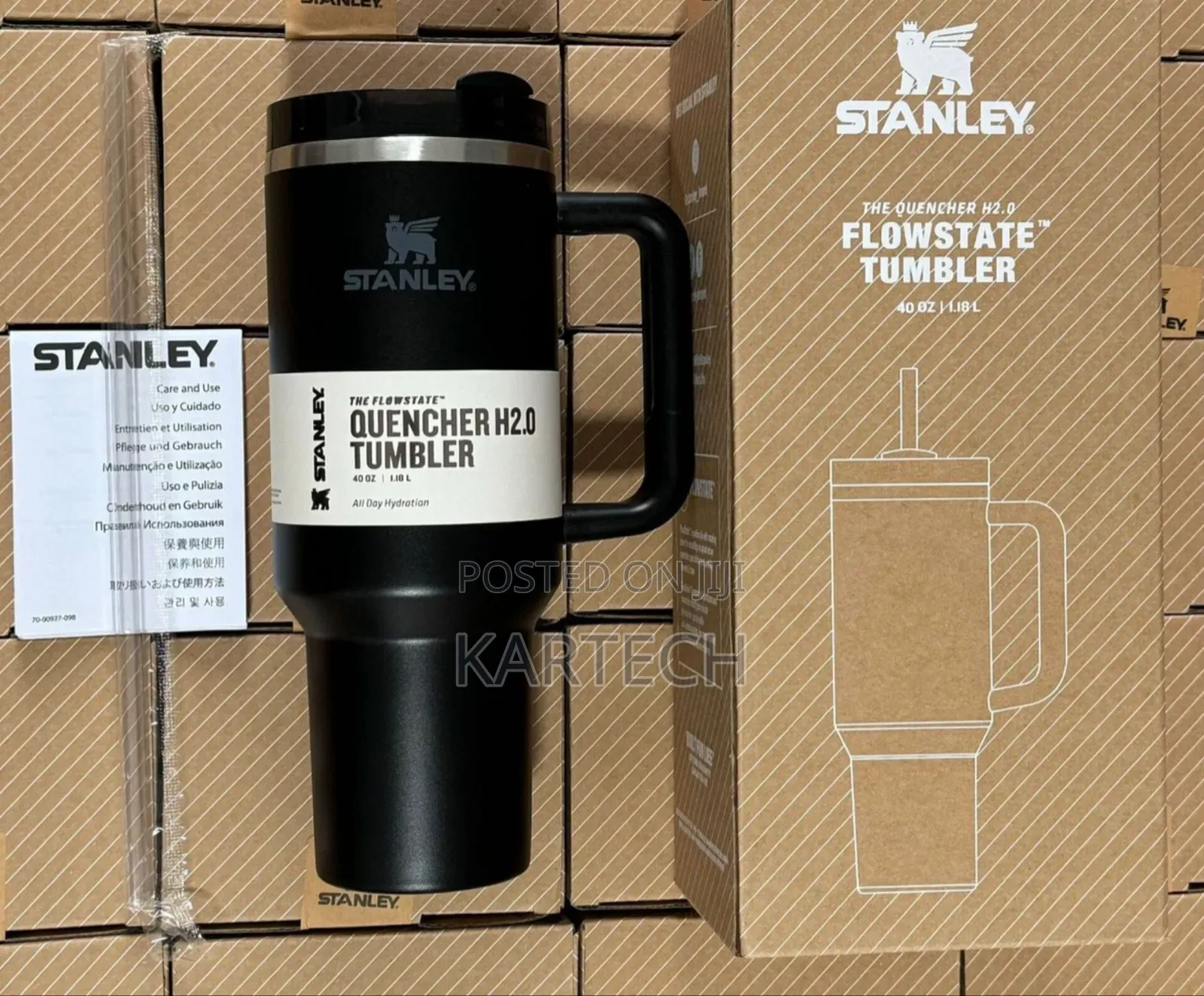 Stanley Quencher H2.0 Flowstate 1.18l Tumbler - Black