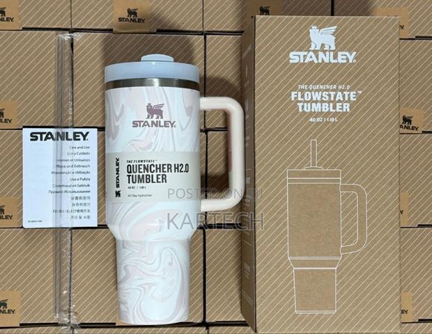Stanley Quencher H2.0 Flowstate 1.18l Tumbler- Marble Pink