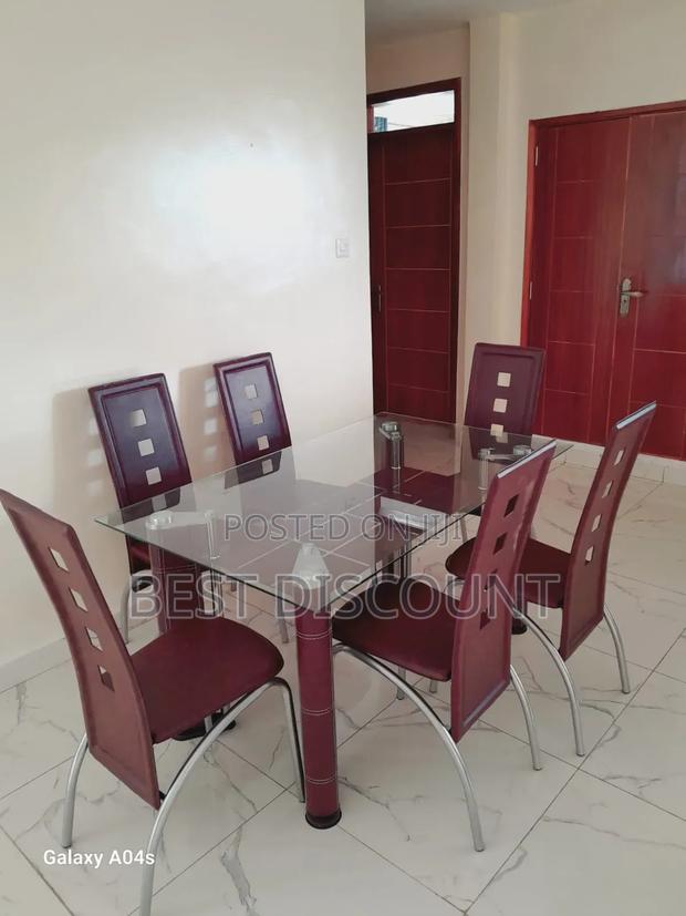 Six Seater Glass Dining Table - main view