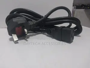 Ex Uk Standard 1.8m C19 Connector Power Cable With 3-Prong