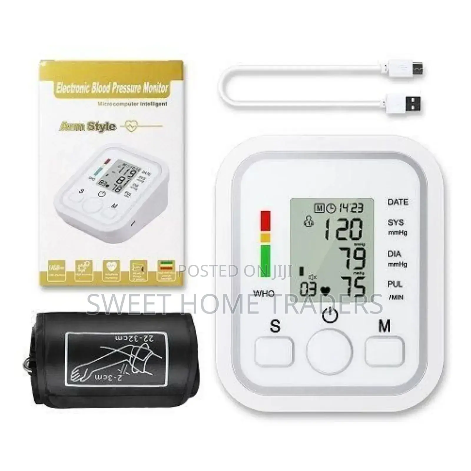 Automatic Digital Arm Blood Pressure Monitor/Heart Rate
