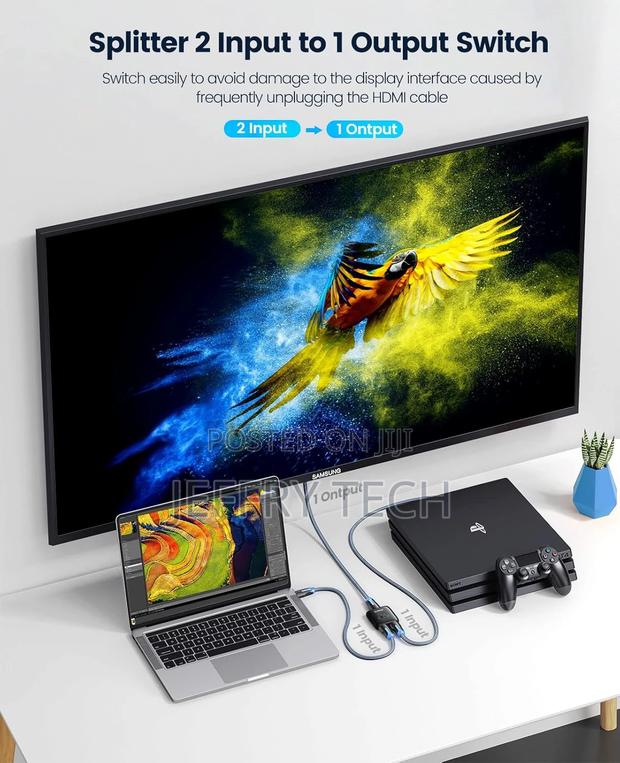 Hdmi Bi-Directional Switcher Splitter Hdmi-Compatible 2.0 Co - thumbnail 4
