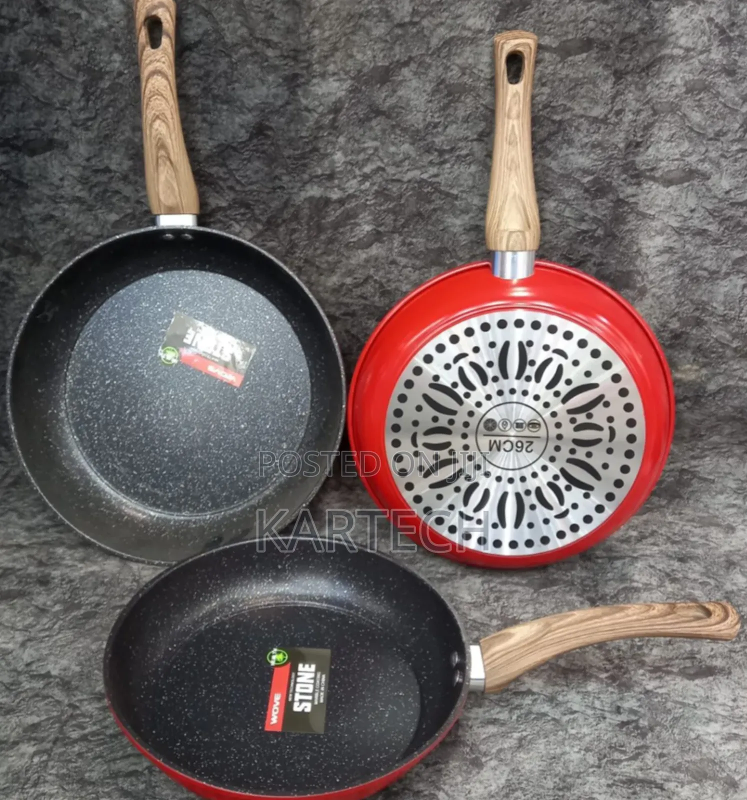 Heavy Duty Stone/Granite Frying Pan 26cm