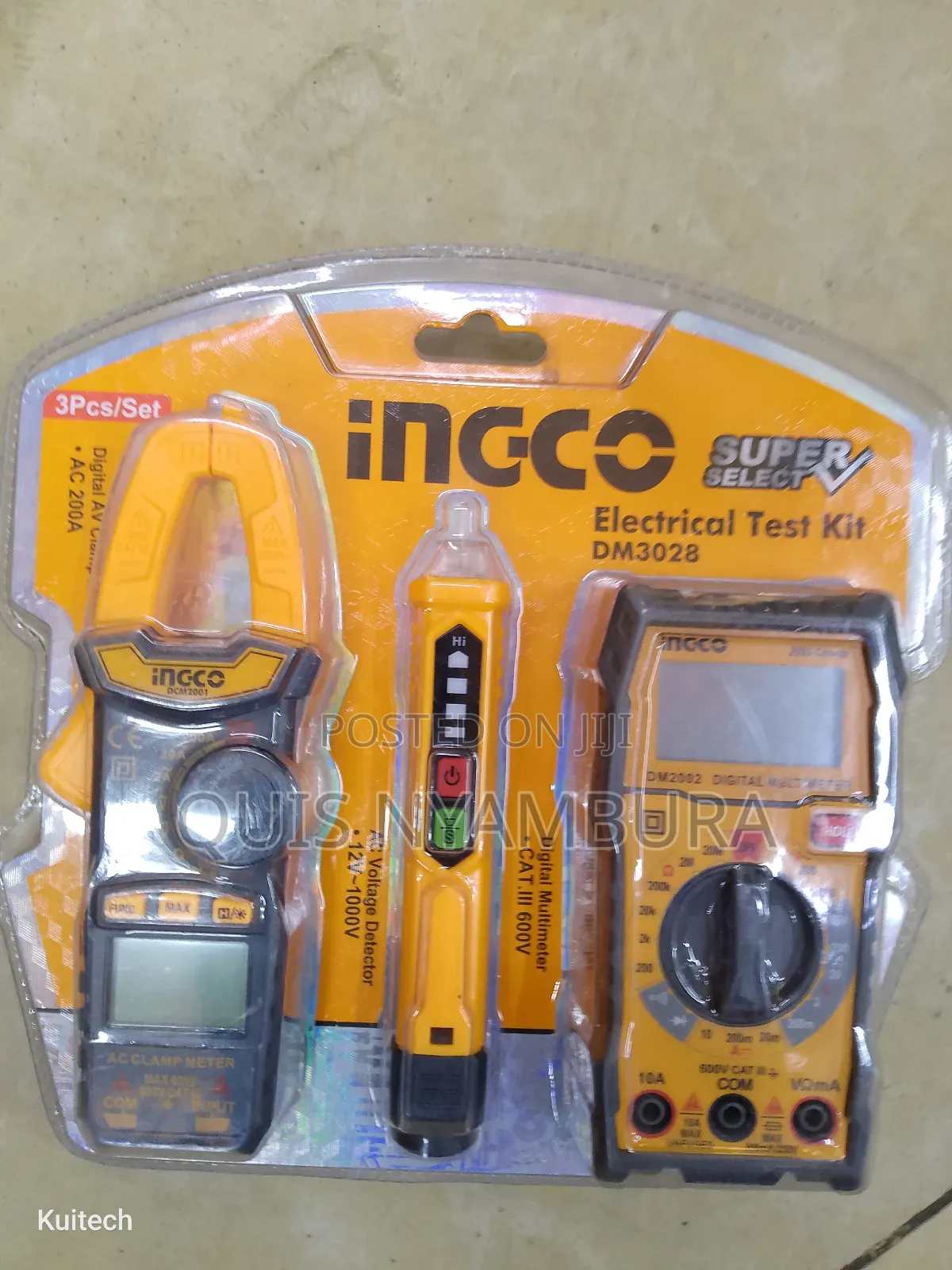 Ingco Electrical Test Kit Digital Clamp Meter